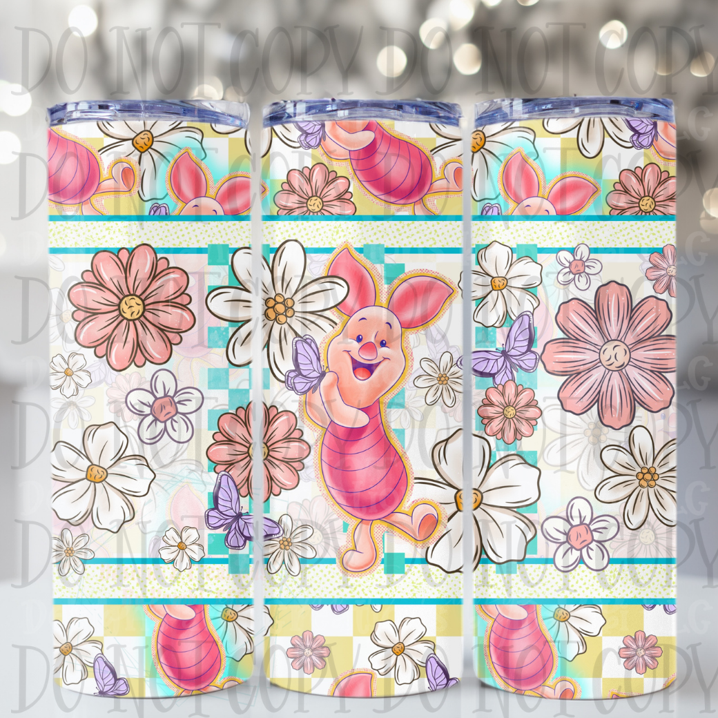 it's A Springtime Piglet 20 oz Skinny Sublimation Tumbler