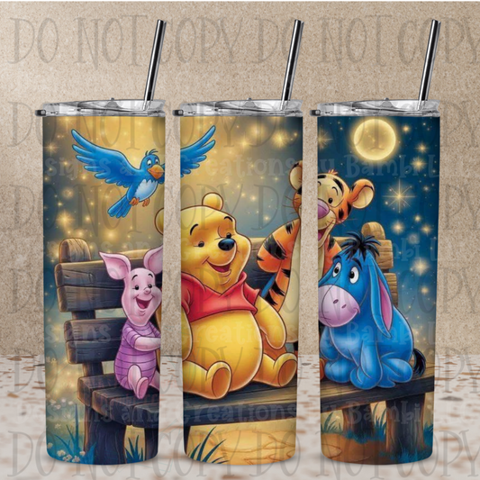 It's A Starry Night 20 oz Skinny Sublimation Tumbler