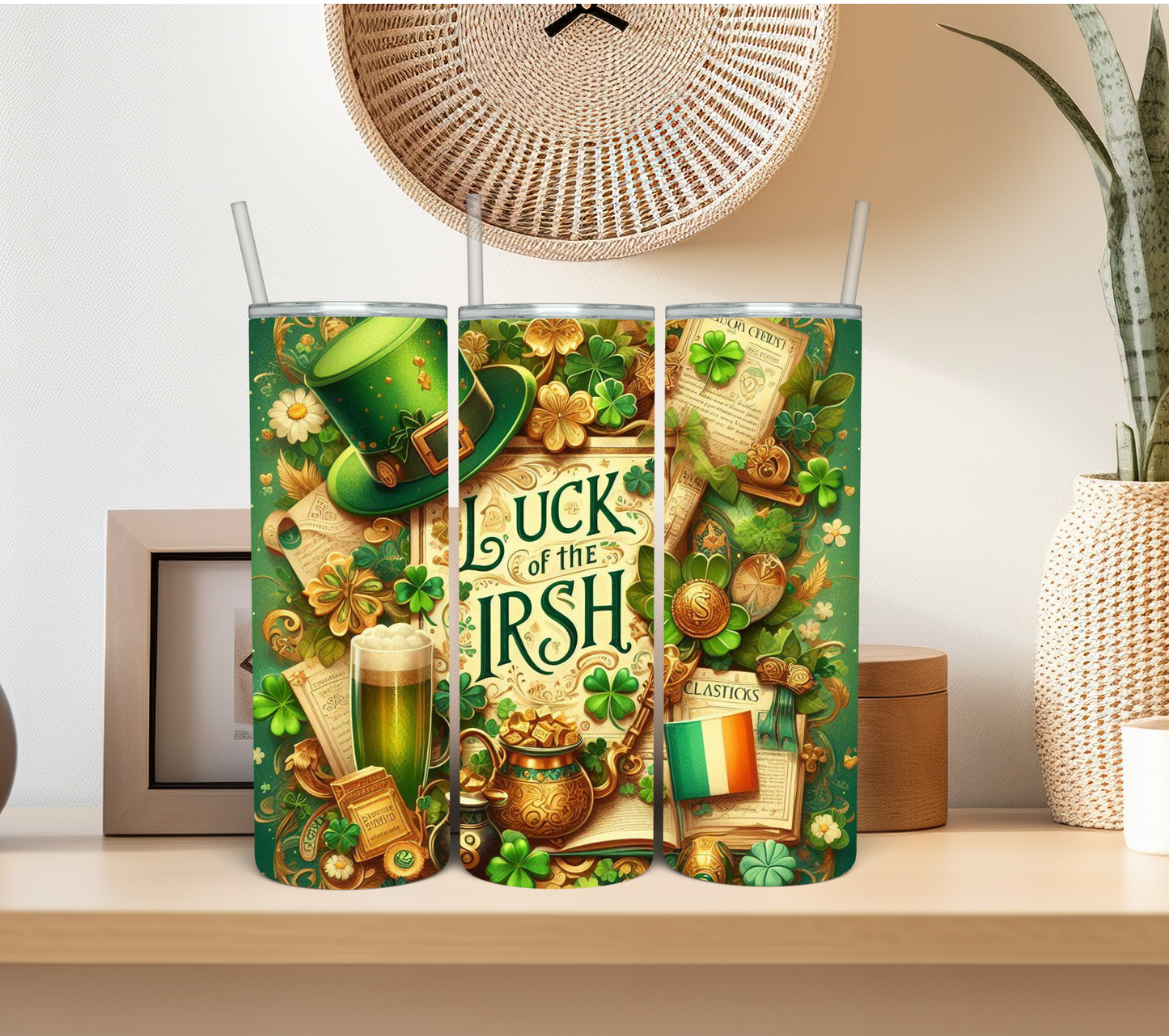 It's the Luck of The Irish 20 oz Sublimation Tumbler