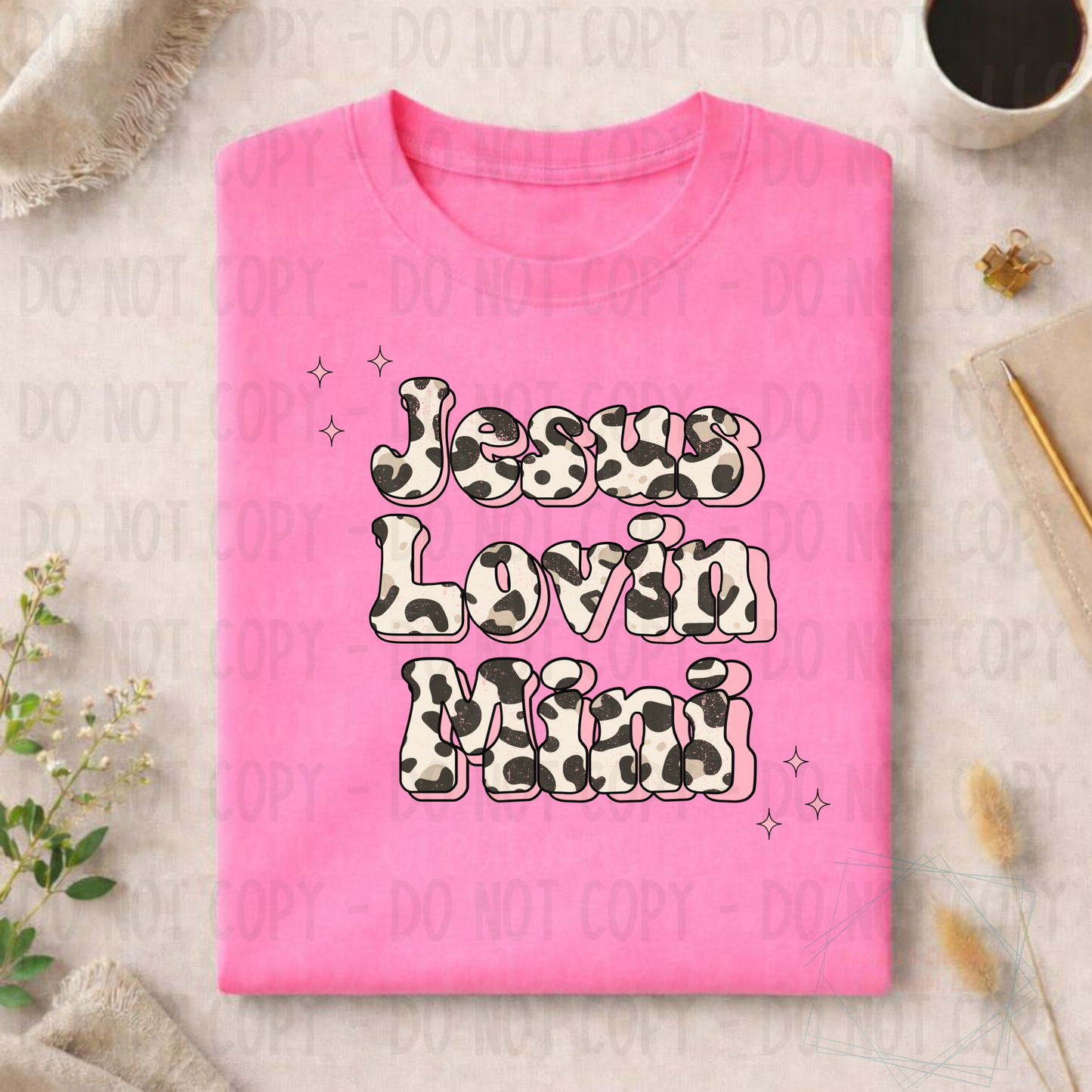 Jesus Lovin' Mini Cow Print