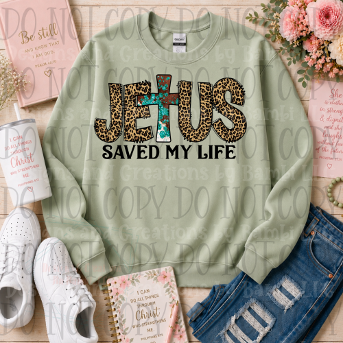 Jesus Saved My Life Leopard