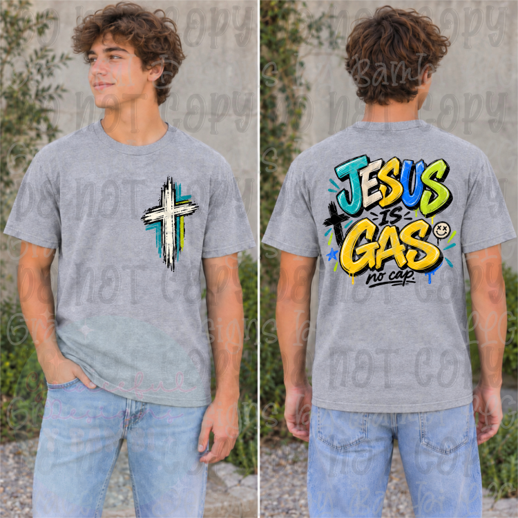 Jesus is GAS (Pocket/Back)
