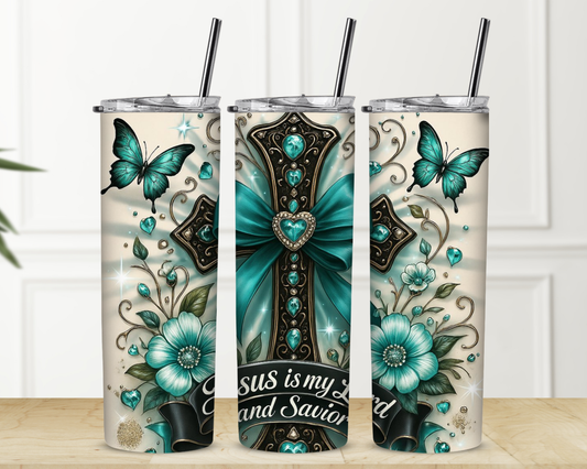 Jesus Is My Lord 20 oz Skinny Sublimation Tumbler