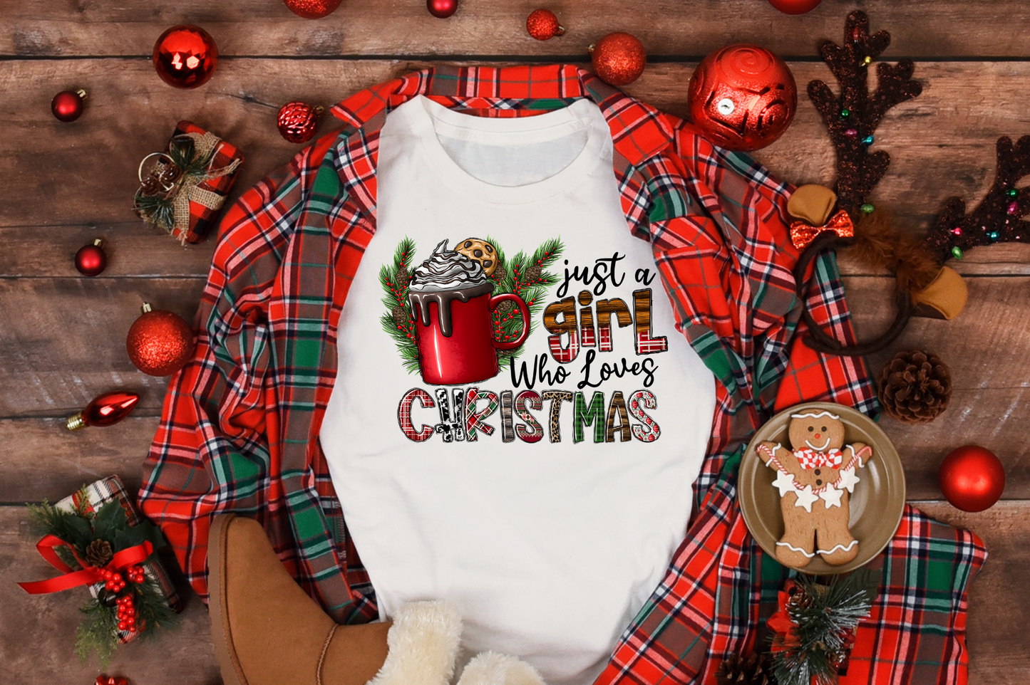 Girl and Christmas