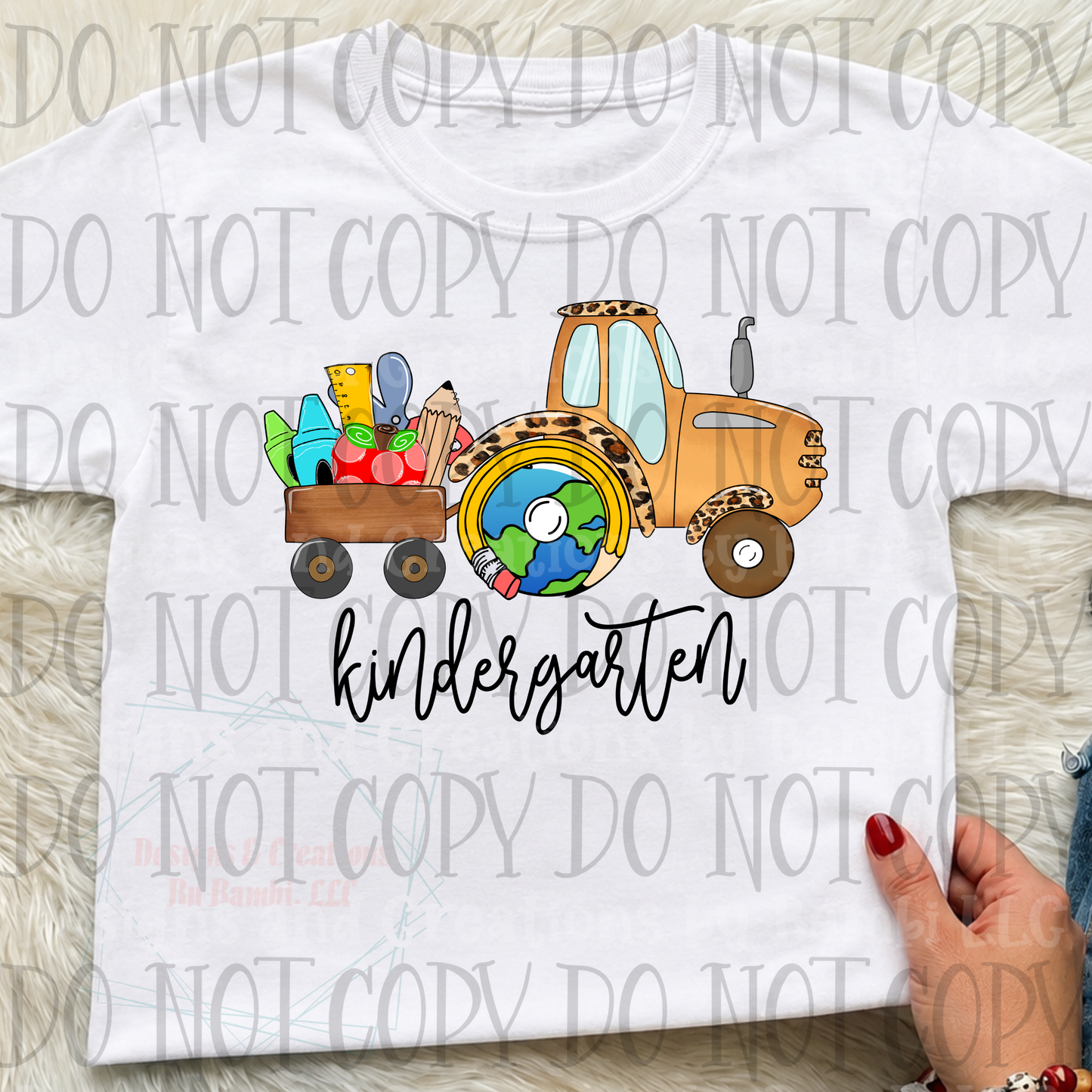 Kindergarten with Leopard and Tractor
