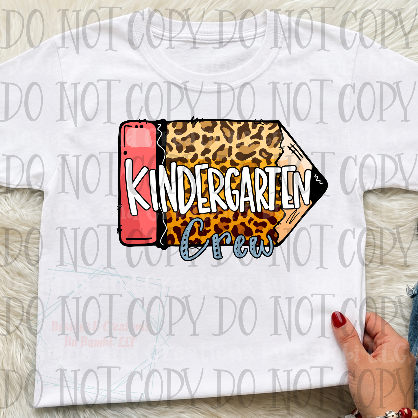 Kindergarten Crew with Leopard Pencil