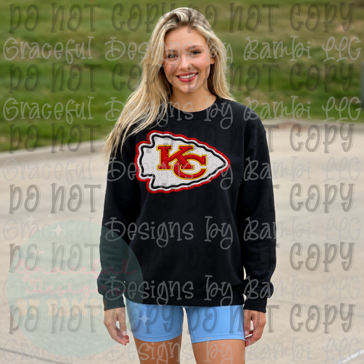 Faux Mosaic Logo Football Collections