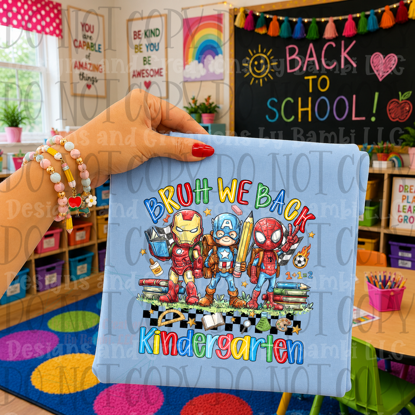 Retro Back To School Super Hero Collection