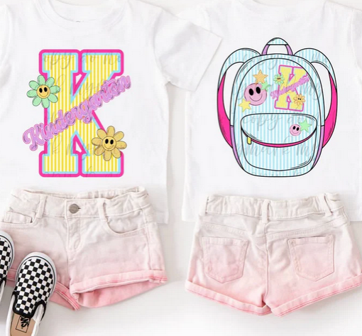 Seersucker Back To School (Front/Back) Collection (Girl)