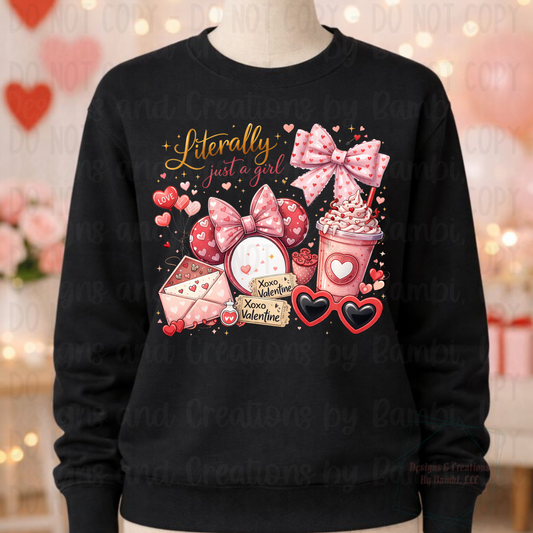 Literally Just A Girl Valentine