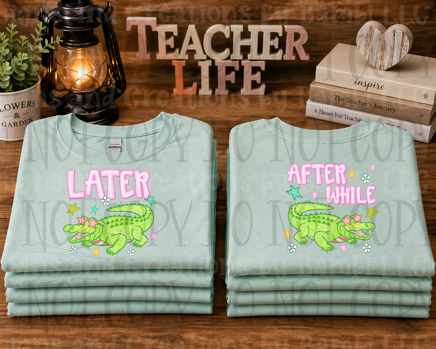 Later Gator After While Crocodile Girl (Front and Back)