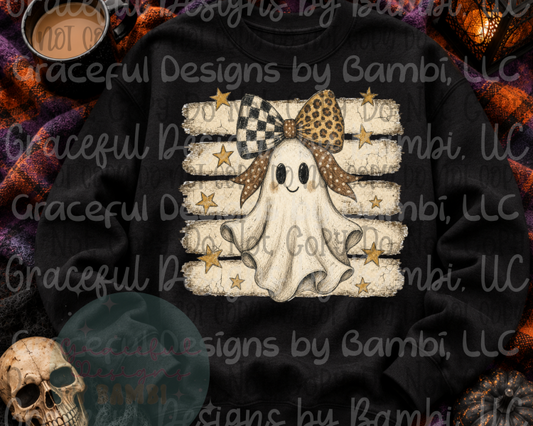 Leopard and Checkered bow Ghost