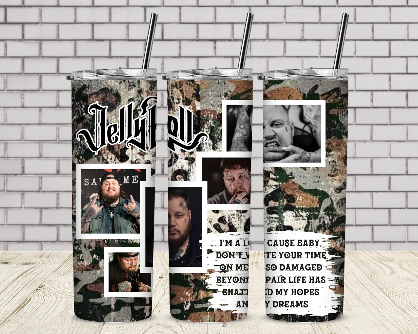 Life Of Jelly Roll 20 oz Skinny Sublimation Tumbler