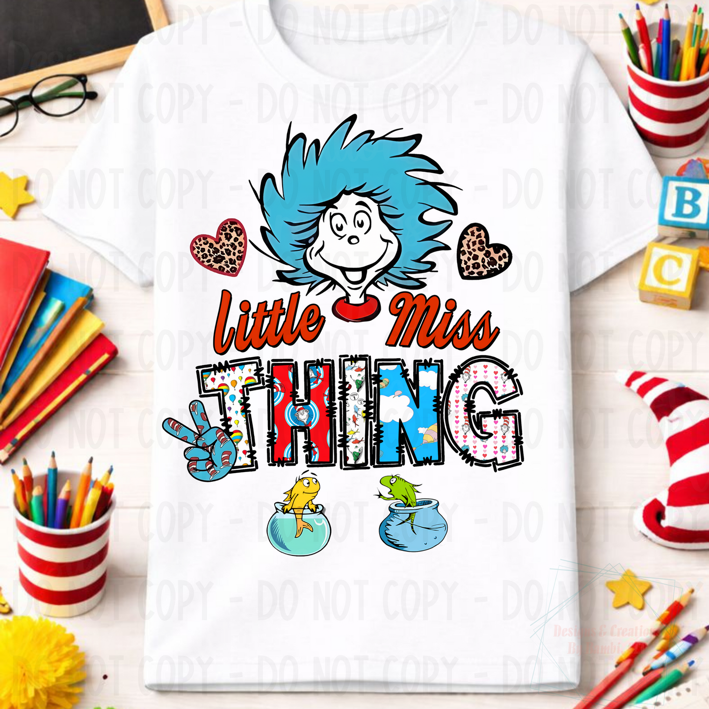 Little Miss thing Blue Hair