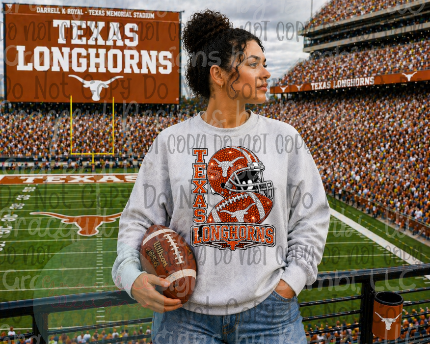 Faux Bling Sequin Football Collection