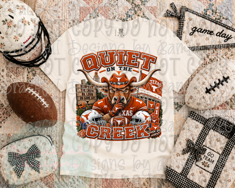 Faux Embroidery Quiet on the Creek College Collection