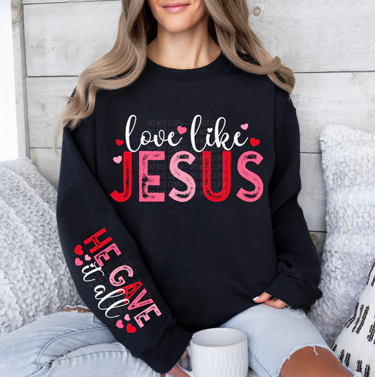 Love Like Jesus Pink Red Collection