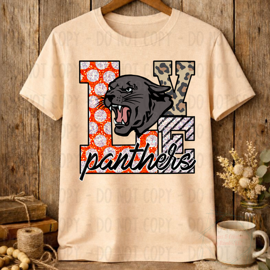 Love Panthers with Panther
