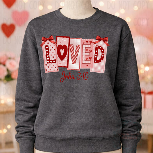 Loved John 3:16 Valentine