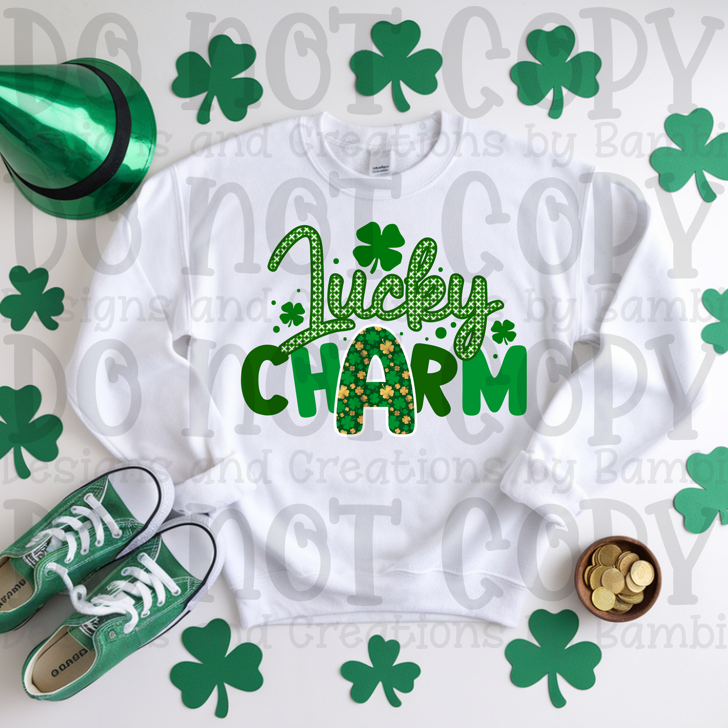 Lucky Charm in Greens