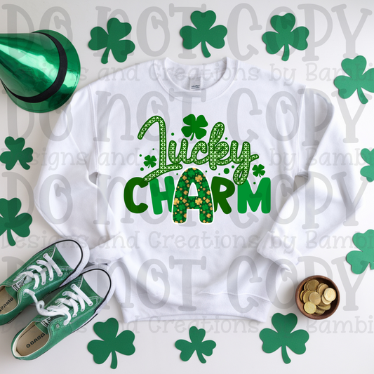 Lucky Charm in Greens
