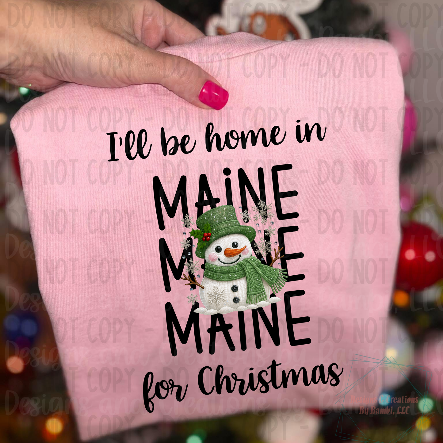 I'll Be Home in States Sage Snowman Black Font Digital Bundle