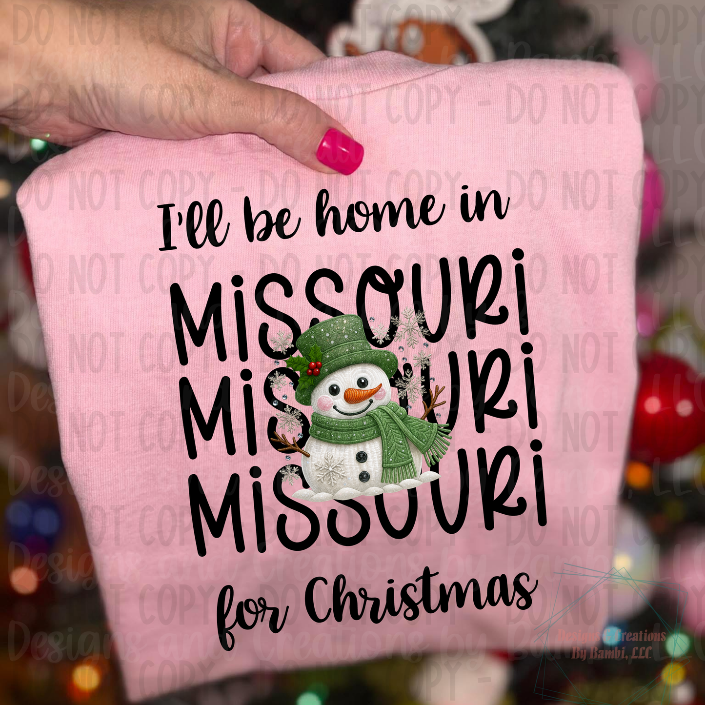I'll Be Home in States Sage Snowman Black Font Digital Bundle