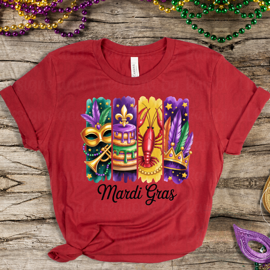Mardi Gras Brushstrokes