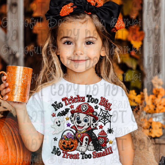 Faux Embroidered/Sequined No Tricks Too Big PP Collection
