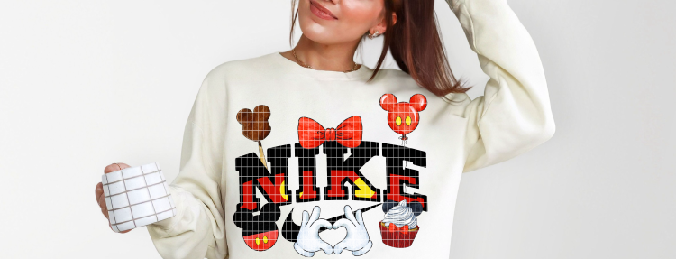 Disney Characters Swoosh Collection