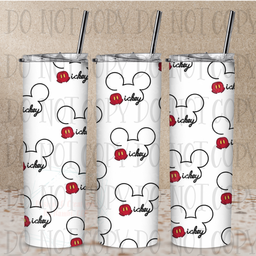 Mickey 20 oz Skinny Sublimation Tumbler