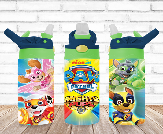 Mighty Pups 12oz Flip Top Sublimation Tumbler