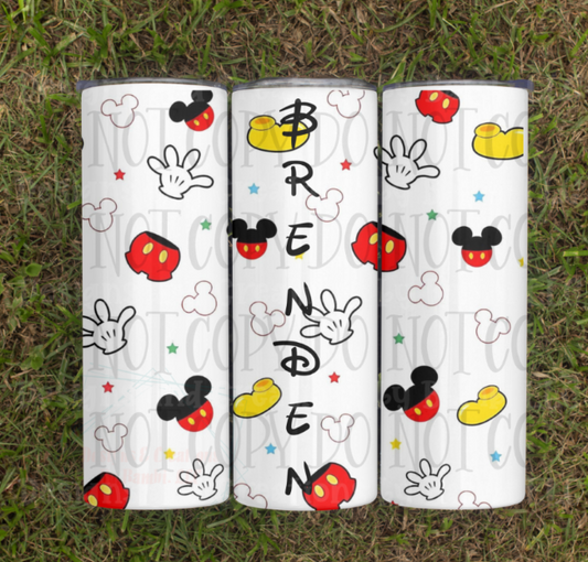Mouse Personalized 20oz Skinny Sublimation Tumbler