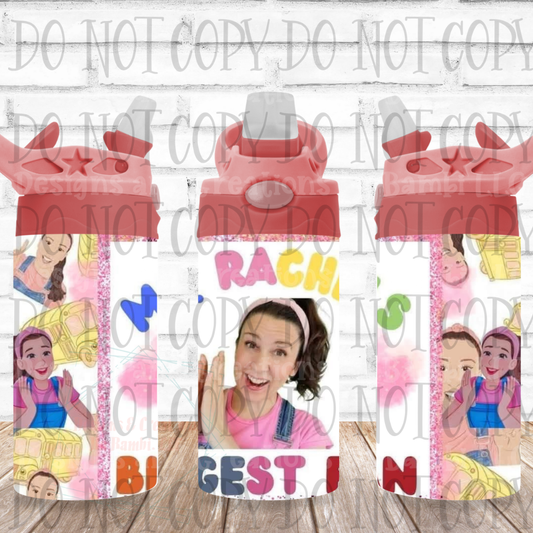 12oz Flip Top Ms Rachels Biggest Fan 12oz Flip Top Sublimation Tumbler