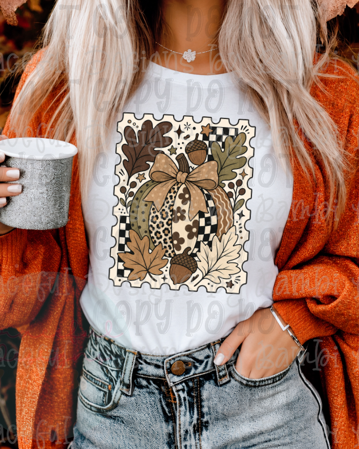 Multi Pattern Pumpkin Stamp