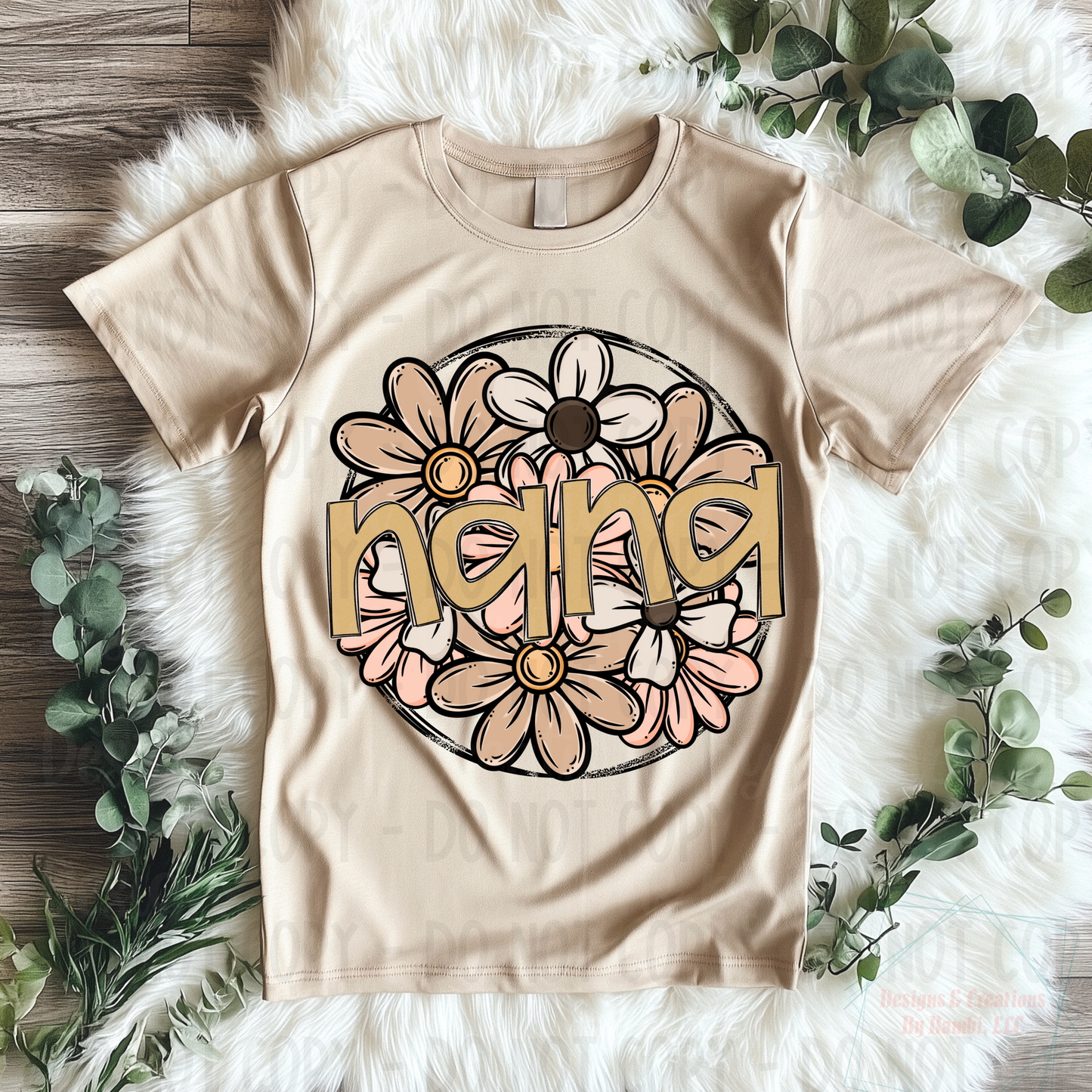 Neutral Floral Nana Title