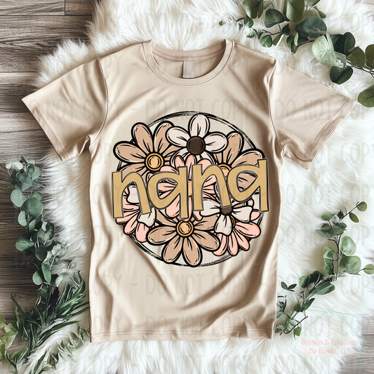 Neutral Floral Nana Title