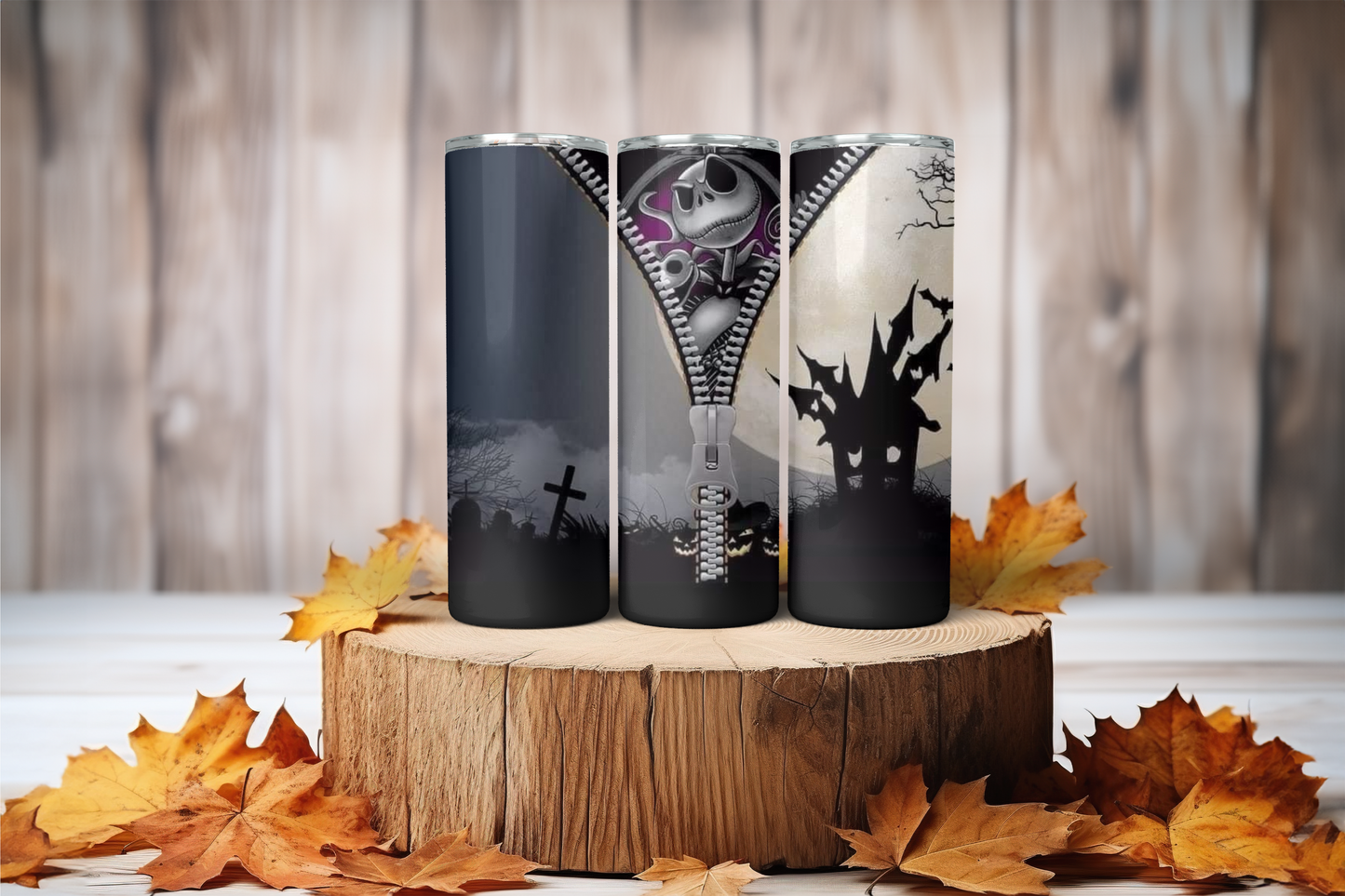 Nightmare Scene 20 oz Skinny Sublimation Tumbler