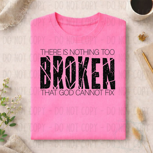 Nothing Too Broken Black Font