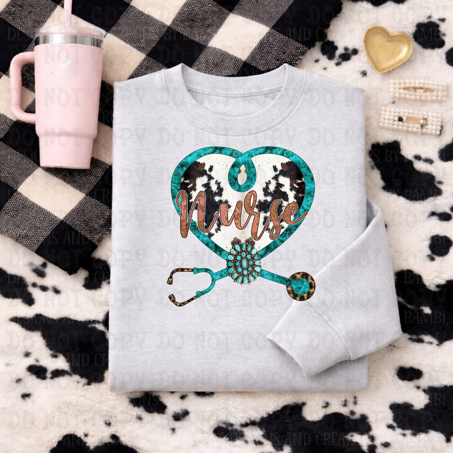Nurse Cowhide Heart