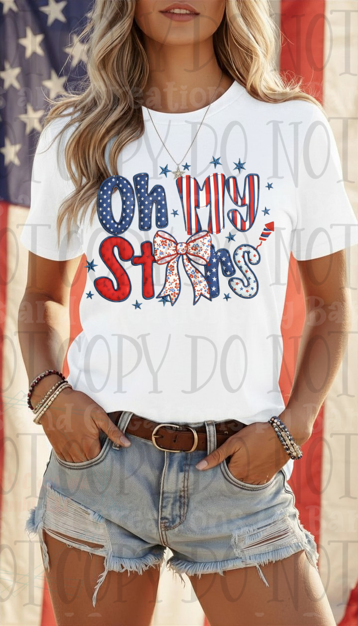 Oh My Stars (Red-White-Blue)