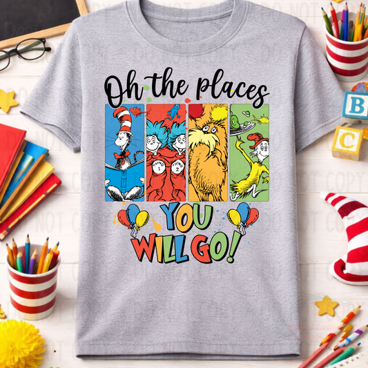 Oh The Places with Frames