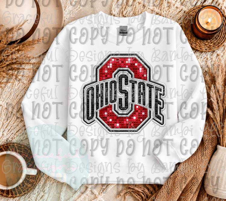 Faux Mosiac Logo College Collection