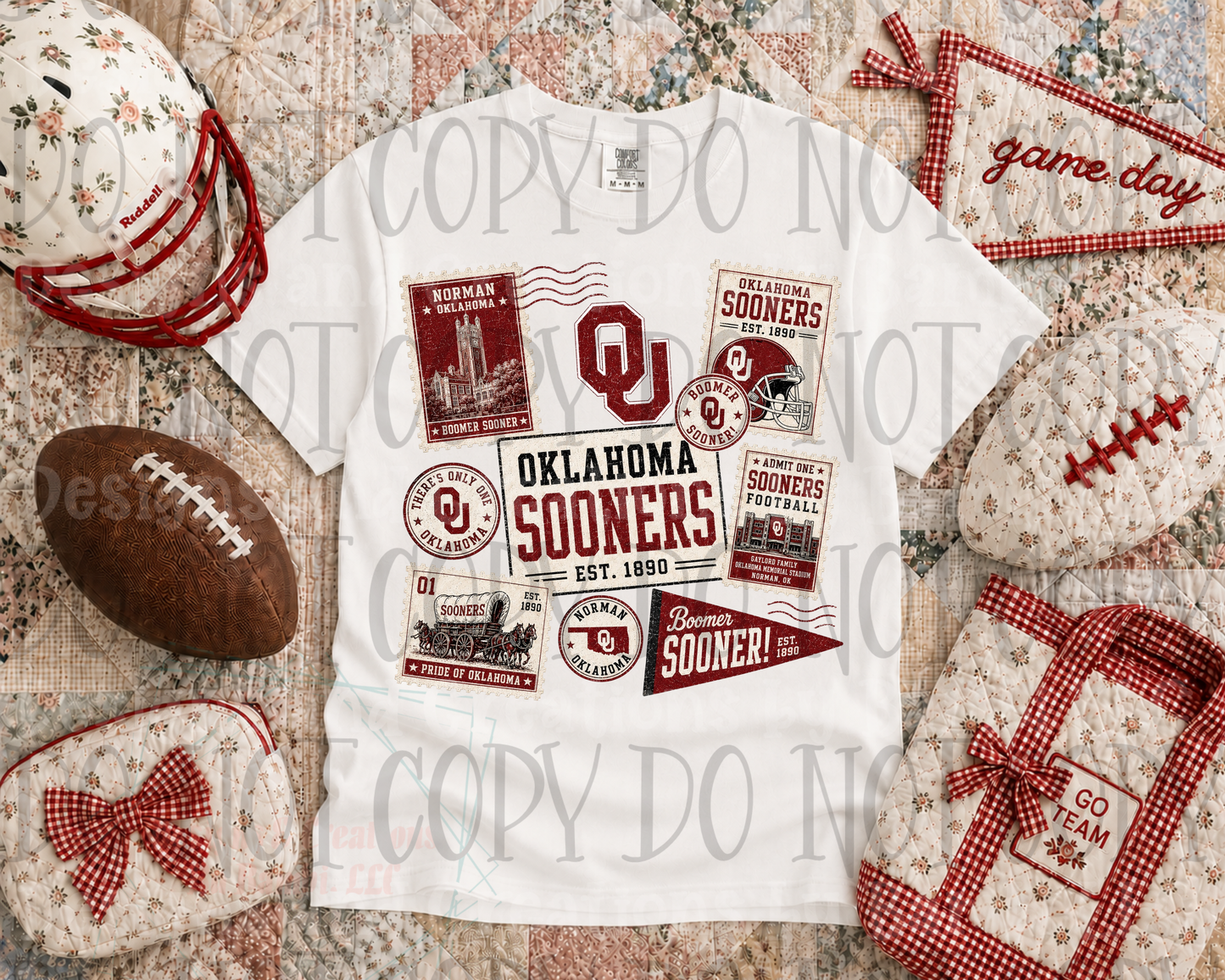 Oklahoma Boomer Stamp Collage