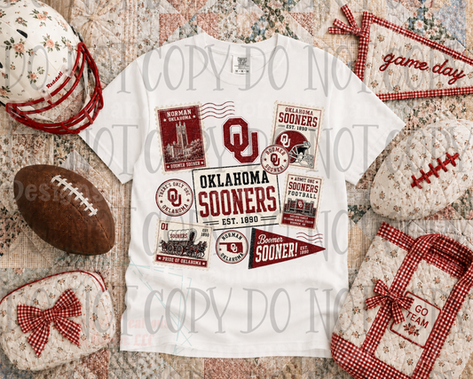 Oklahoma Boomer Stamp Collage