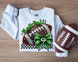 Faux Sparkles and Embroidery Football Collection