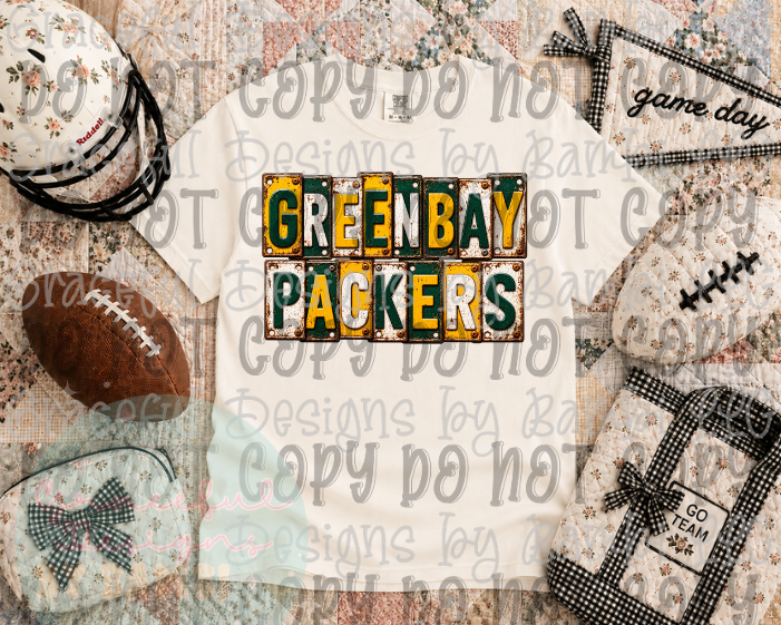 License Plate Football Collection