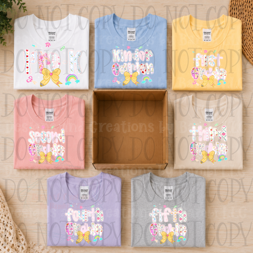 Pastel Lace School Grade Collection