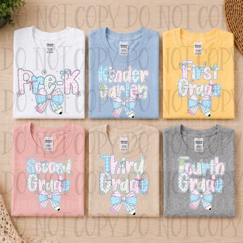 Pastel Preppy Multi Pattern Grade School Collection
