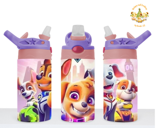 Skye and The Mighty Pups 12oz Flip Top Sublimation Tumbler